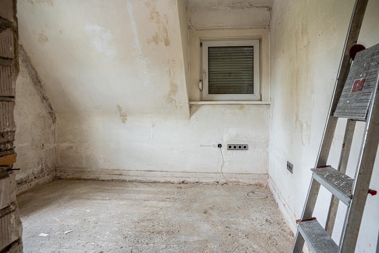 Raum nach Entrümpelung